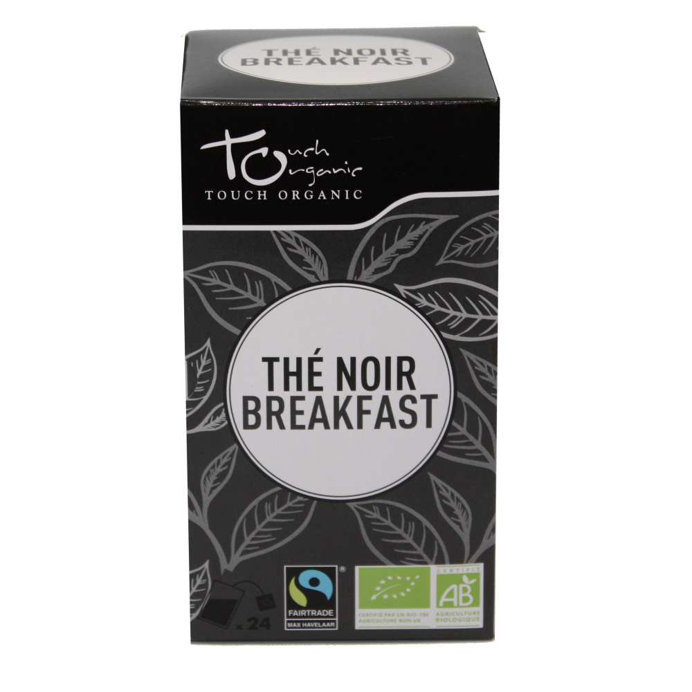 Чай чорний Breakfast Tea ферментований у пакетиках органічний Touch Organic,48г (24*2г)