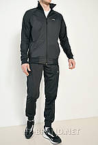M,L. Чорний чоловічий спортивний костюм на манжеті / Трикотаж лакоста, фото 2