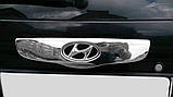 Накладка над номером (2002-2006, нерж.) для Hyundai Getz, фото 5