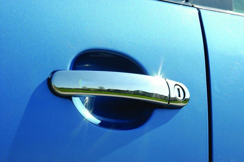 Накладки на ручки (4 шт, нерж) OmsaLine - Итальянская нержавейка для Volkswagen Tiguan 2007-2016 гг - фото 1 - id-p22165404