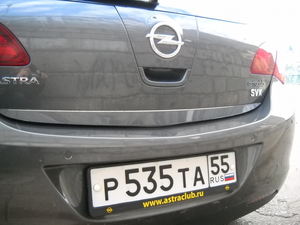 Кромка багажника (нерж) для Opel Astra J 2010-2024 гг - фото 2 - id-p11857047