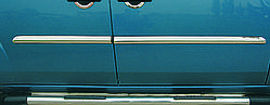 Молдинг дверний (4 шт, нерж.) Carmos - Турецька сталь для Fiat Doblo I 2001-2005 рр