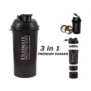 Шейкер Ultimate Nutrition Ultimate Shaker 3 в 1 exclusive 600 ml