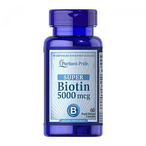 Біотин Puritan's Pride Biotin 5000 mcg 60 caps