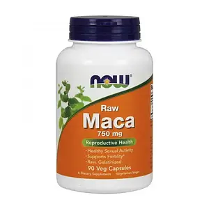 Маку Перуанську Now Foods Maca 750 mg raw 90 veg caps