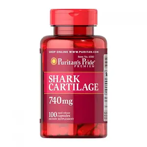 Акулий хрящ Puritan's Pride Shark Cartilage 740 mg 100 caps
