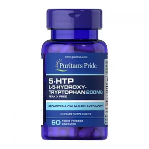 5-HTP Puritan's Pride 5-HTP 200 mg 60 caps, Гідрокситриптофан