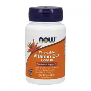 Вітамін Д3 Now Foods Vitamin D3 1000 IU Chewable 180 chewables