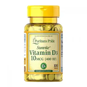 Вітамін Д3 Puritan's Pride Vitamin D3 400 IU 100 tablets