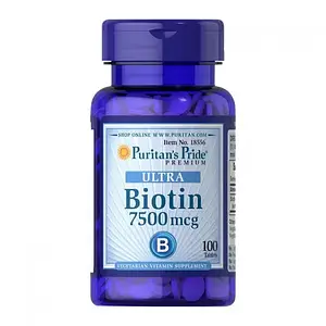 Біотин Puritan's Pride Ultra Biotin 7500 mcg 100 tabs