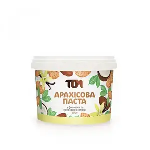 Арахісова Паста ТОМ 300 g с финиками и кокосовой олией