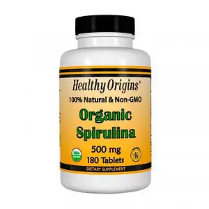 Спіруліна Healthy Origins Organic Spirulina 500 mg 180 tabs
