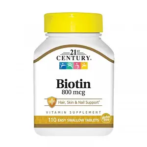 Біотин 21st Century Biotin 800 mcg 110 tabs