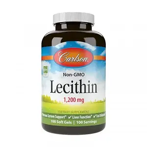 Лецитин Carlson Labs Lecithin 1 200 mg 100 soft gels