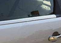 Окантовка стекол (4 шт, нерж.) OmsaLine - Итальянская нержавейка для Nissan Pathfinder R51 2005-2014 гг