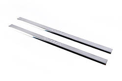 Накладки на пороги Carmos (Coupe, 2 шт, нерж.) для Opel Astra G classic 1998-2012 рр