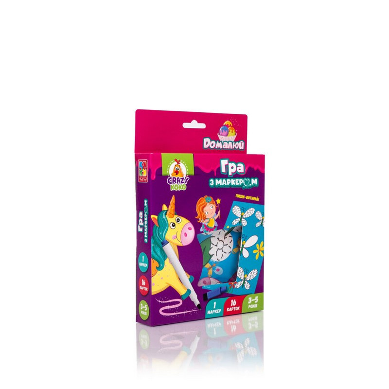 Гра розвиваюча Пиши та витирай. Єдинороги 3-5 років Укр Vladi Toys