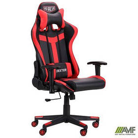 Комп'ютерне крісло AMF VR Racer Dexter Hound чорний-червоний колір ігрове геймерське