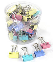 Біндер 15мм кольоровий А1006-3 (60)