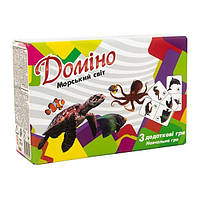 Гра навчальна Доміно Морський світ Укр (Strateg)