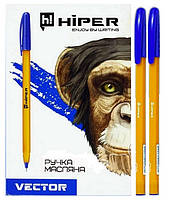Ручка масляна Hiper Vector 0,7мм синя