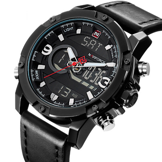 Чоловічі наручні годинники Naviforce Kosmos Black NF9097