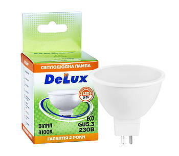 LED-лампа DELUX JCDR 5 Вт 4100 K 220 В GU5.3 (90001293)