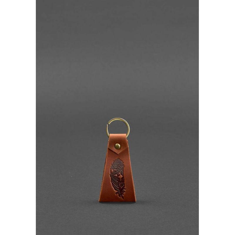 Шкіряний брелок Перо, фото 1