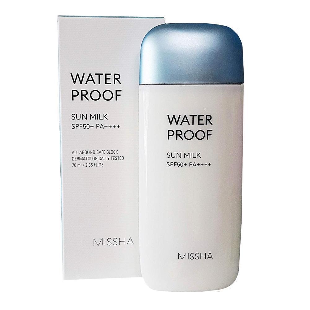 Водостійке сонцезахисний молочко для особи Missha All-Around Safe Block Water Proof Sun Milk SPF50 + PA ++++