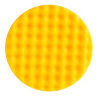 Желтый поролоновый полировальный диск 135 мм, рельефный,