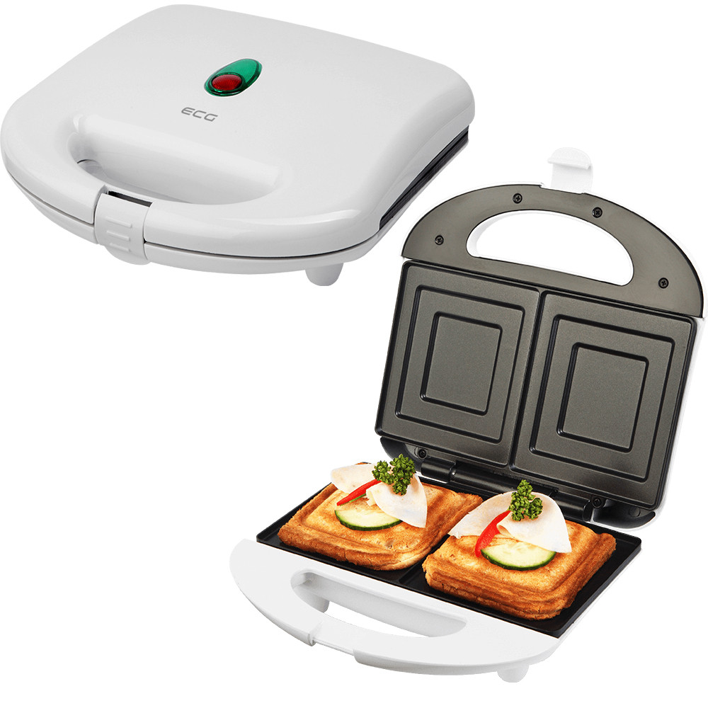Сендвичница, бутербродниця ECG S 169 white (700Вт, Чехія), фото 1