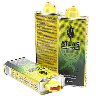Бензин Atlas (100 ml) для запальничок, Англія
