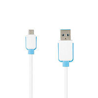 Кабель Economic Promo microUSB - USB 1м для зарядки і передачі даних White