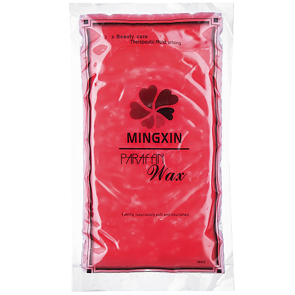 Парафин витаминизированный Mingxin Parafin Wax в брикете, 450 г красный, фото 1