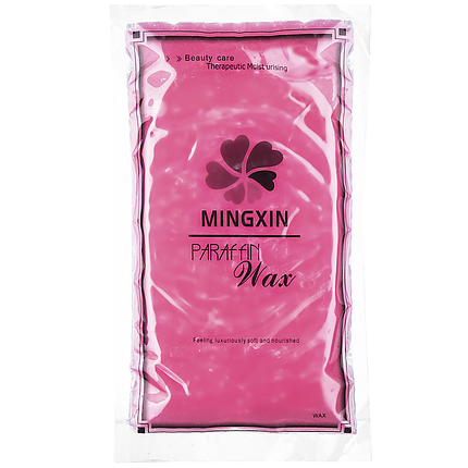 Парафин витаминизированный Mingxin Parafin Wax в брикете, 450 г розовый, фото 1