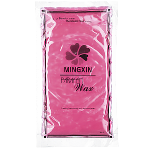 Парафин витаминизированный Mingxin Parafin Wax в брикете, 450 г розовый
