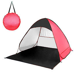 Саморозкладний пляжний намет Feistel (L) + Чохол Pink (14835)