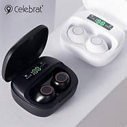 Навушники Celebrat W9 TWS Bluetooth V5.0 Black, фото 3
