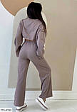 Літній жіночий костюм-трійка топ + кофта + вільні штани, фото 5