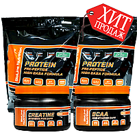 Оптимальний Маса Набір Комплекс: 4 кг Протеїн Ice Cream + Креатин і ВСАА