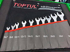 Набір ріжкових ключів 10 шт. 6-32 TOPTUL GPCJ1001, фото 3