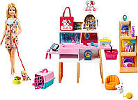 Игровой набор Барби Зоомагазин Салон домашних животных Barbie Doll and Pet Boutique GRG90