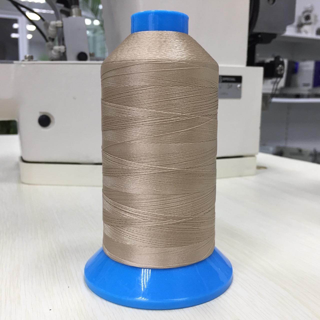 Нитка підвищеної міцності 100% РЕ 40 колір S-891 бежевий світлий (боб 3000ярдов) 420 Nitex