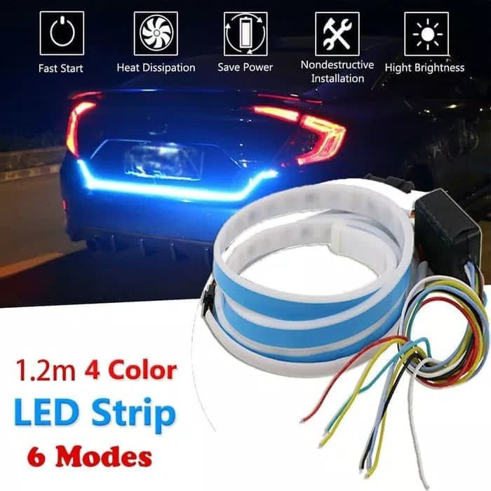 RGB LED стрічка The Tail Boxlamp 120 см підсвічування кришки багажника, габарити, бегущие повороты