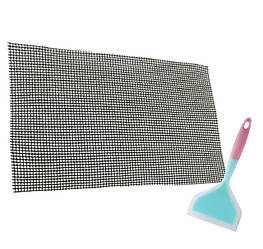 Набір антипригарний килимок-сітка для BBQ і гриля 40 х 33 см і Лопатка з антипригарним покриттям (n-1201)