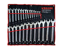Набір ключів рожково-накидних на полотні 26 пр. (6-32 мм) (BAUM 30-26M)