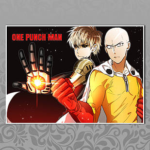 Плакат Аніме Onepunchman 15