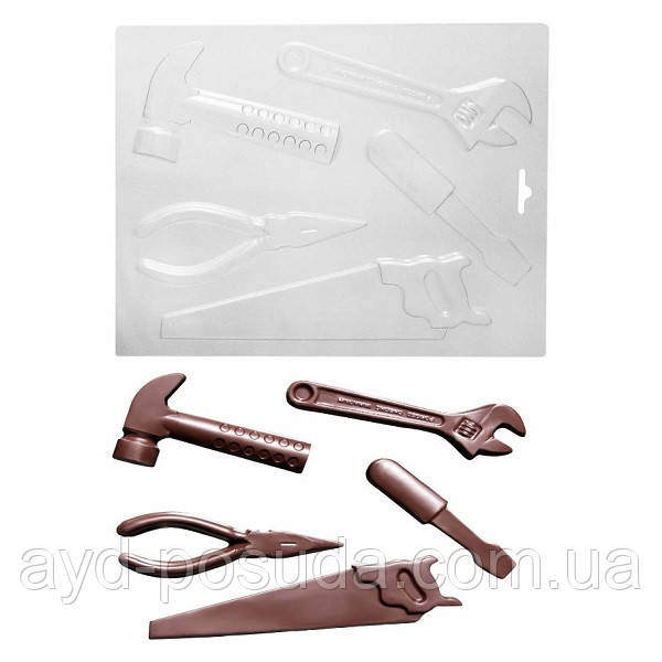 Пластикова форма для шоколаду "Інструменти" арт. ВК02062057