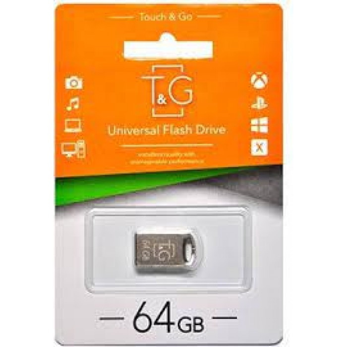 Флеш-накопитель USB 64GB TG 106 Флешка Серая - фото 1 - id-p1429769580