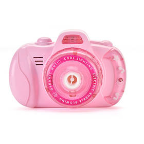 Генератор мильних бульбашок Bubble Camera Фотоапарат (Pink)  ⁇  Апарат для створення мильних бульбашок